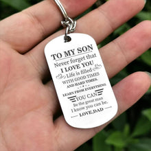 Load image into Gallery viewer, Dad to Son - Learn from Everything - Keychain