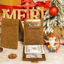 Load image into Gallery viewer, To Grandson Gifts, Engraved Money Clip Wallet💵