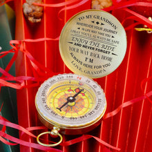 Load image into Gallery viewer, Grandpa to Grandson, Engraved Compass with Leather Case