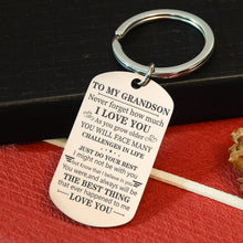 Load image into Gallery viewer, To Grandson - Learn from Everything - Keychain