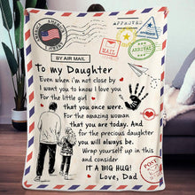 Load image into Gallery viewer, dad to daughter blanket