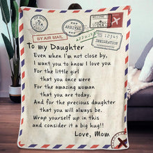 Load image into Gallery viewer, mom to daughter blanket