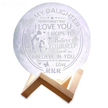 Load image into Gallery viewer, mum to daughter moon lamp
