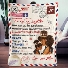 Load image into Gallery viewer, mom to daughter blanket