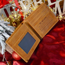Load image into Gallery viewer, Mom to Son Gifts, Engraved Leather Wallets for Son