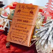 Load image into Gallery viewer, Dad to Daughter - I am always with you - Vintage Leather Journal