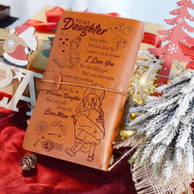 Load image into Gallery viewer, Mom to Daughter - I love you - Vintage Leather Journal