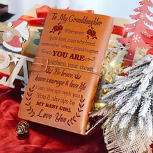 Load image into Gallery viewer, To Granddaughter, I am always with you, Vintage Leather Journal