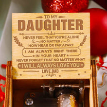 Load image into Gallery viewer, Dad to Daughter, Engraved Music Box, Play "You Are My Sunshine"