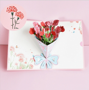 Mother's Day Carnation 3D Pop Up Card