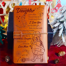 Load image into Gallery viewer, Mom to Daughter - I love you - Vintage Leather Journal
