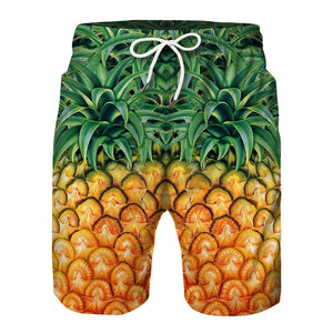 Dad and Son Matching Swim Shorts - Summer Pineapple