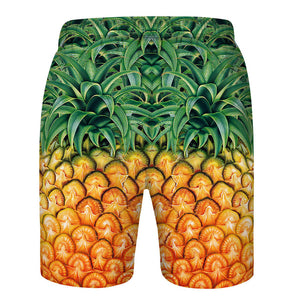 Dad and Son Matching Swim Shorts - Summer Pineapple