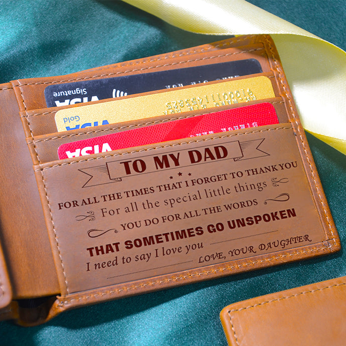 daughter to dad wallet