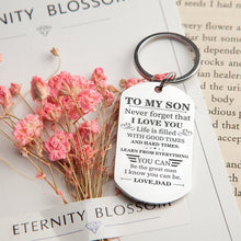 Load image into Gallery viewer, Dad to Son -  Learn from Everything -  Keychain
