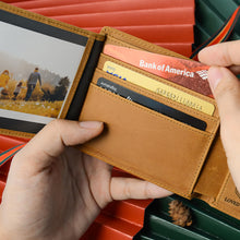 Load image into Gallery viewer, Mom to Son, Engraved Leather Wallet
