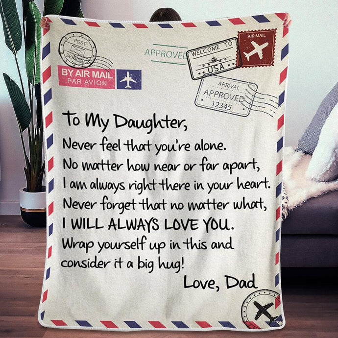 dad to daughter blanket