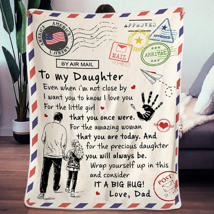 dad to daughter blanket