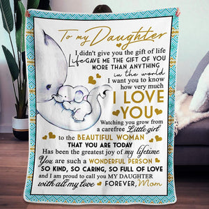 mom to daughter blanket