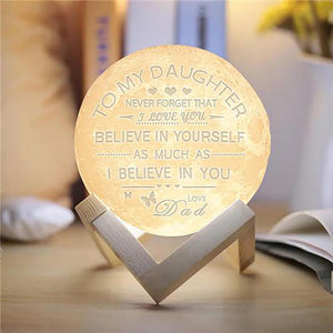 Dad to Daughter Moon lamp